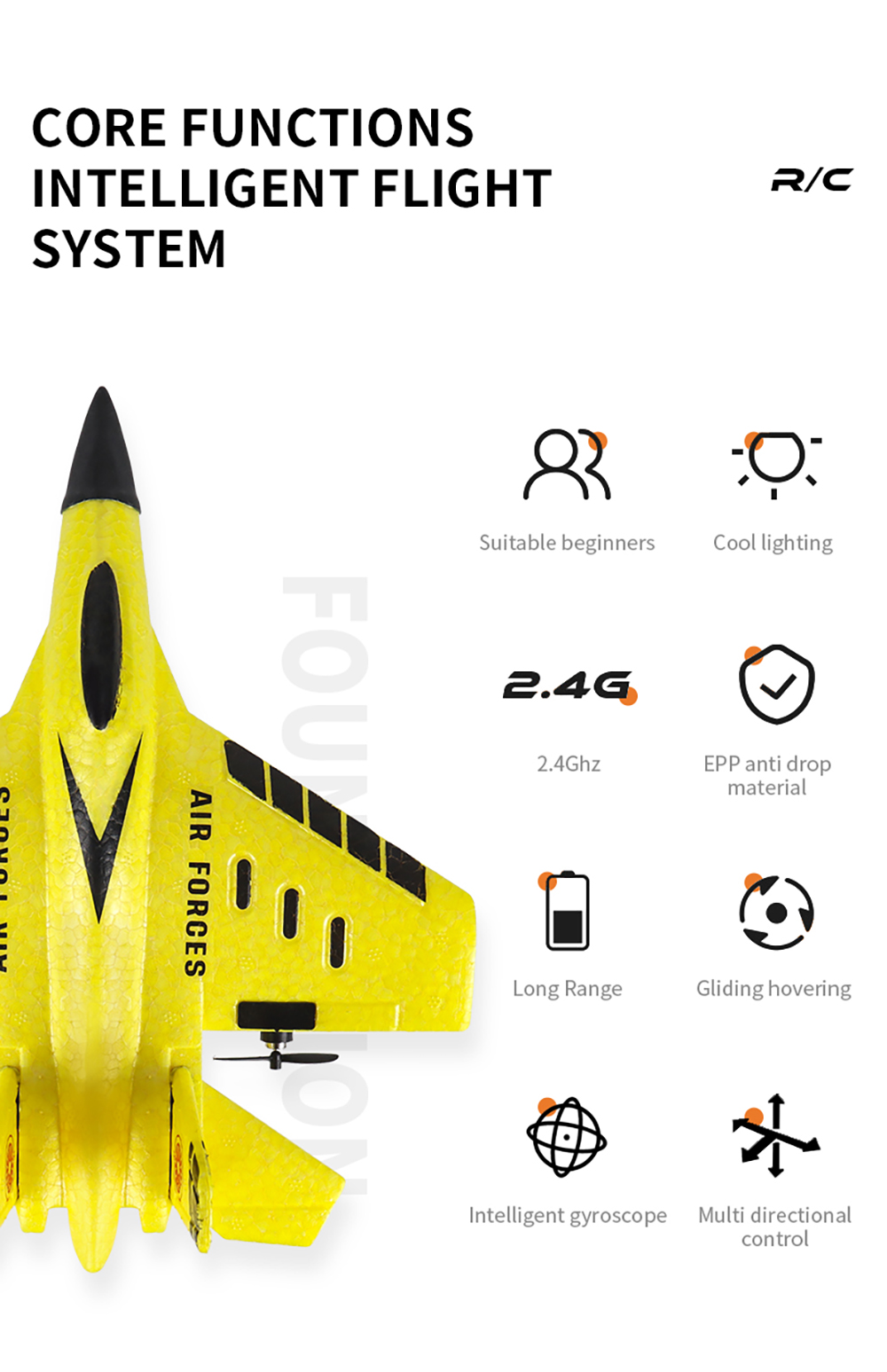 SU35-2526-24GHz-2-Kanal-RC-Gleitflugzeug-aus-EPP-Schaumstoff-mit-eingebautem-Gyro-und-LED-Licht-RTF--1999535-2